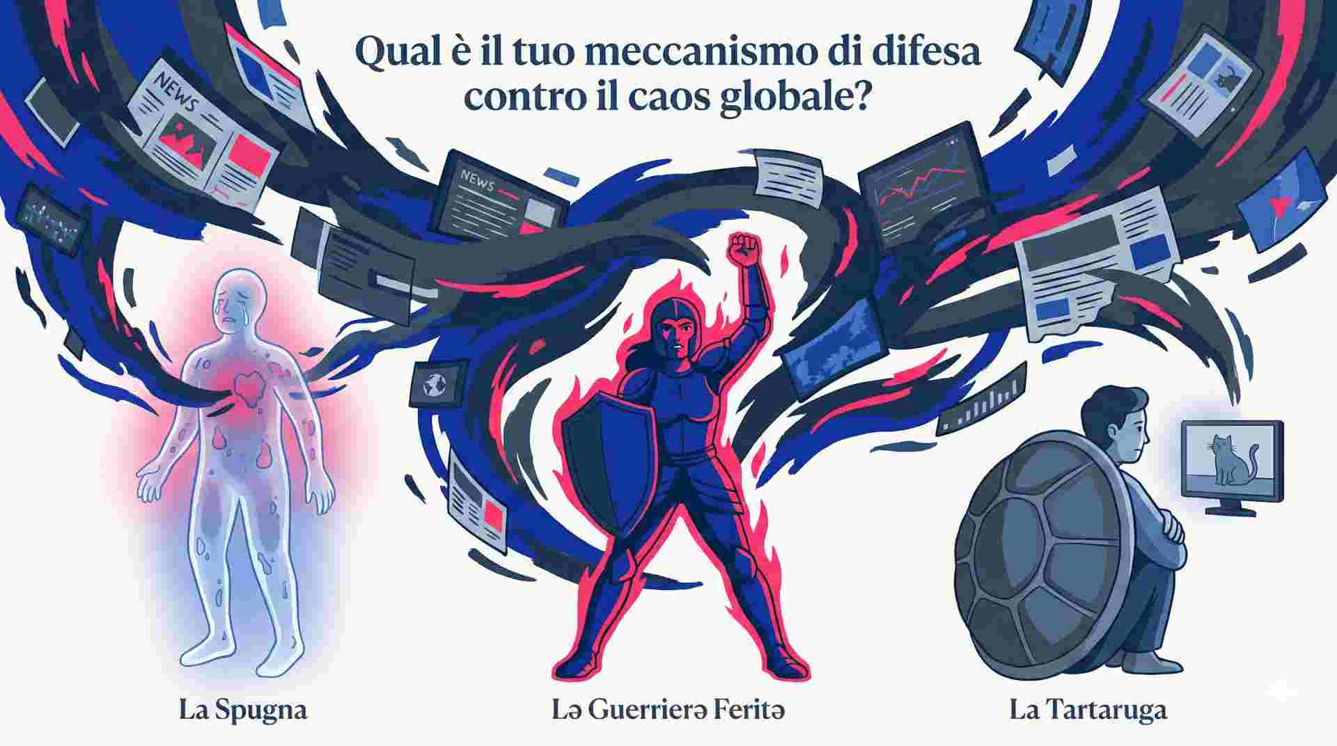 Qual è il tuo meccanismo di difesa contro il caos globale?